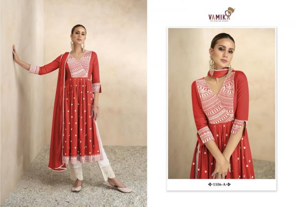 Vamika Aadhira Vol 4 Designer Kurti With Bottom Dupatta Collection